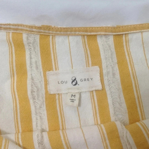 Lou & Grey Skip Doppy Tie-Front Top, Color Texas Sun Size M - Picture 10 of 11